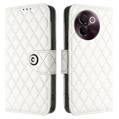 Rhombic Texture Flip Leather Phone Case with Lanyard, For vivo V30e, For vivo iQOO Z9x, For vivo Y20 / Y20i / Y20s / Y20a, For vivo iQOO U1x / Y11s / Y12s / Y12a