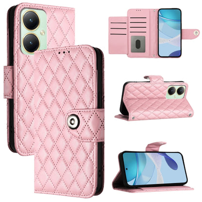 Rhombic Texture Flip Leather Phone Case with Lanyard, For vivo Y17 / Y15 / Y12 / Y11 2019, For vivo Y27 4G Global