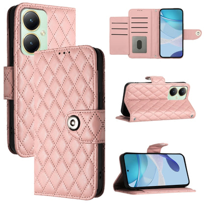 Rhombic Texture Flip Leather Phone Case with Lanyard, For vivo Y17 / Y15 / Y12 / Y11 2019, For vivo Y27 4G Global
