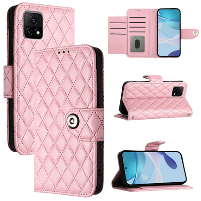 Rhombic Texture Flip Leather Phone Case with Lanyard, For vivo Y76 5G, For vivo Y51 2020 India / Y31 India, For vivo Y53s 5G / Y51a / Y33, For vivo Y52s 5G / iQOO U3