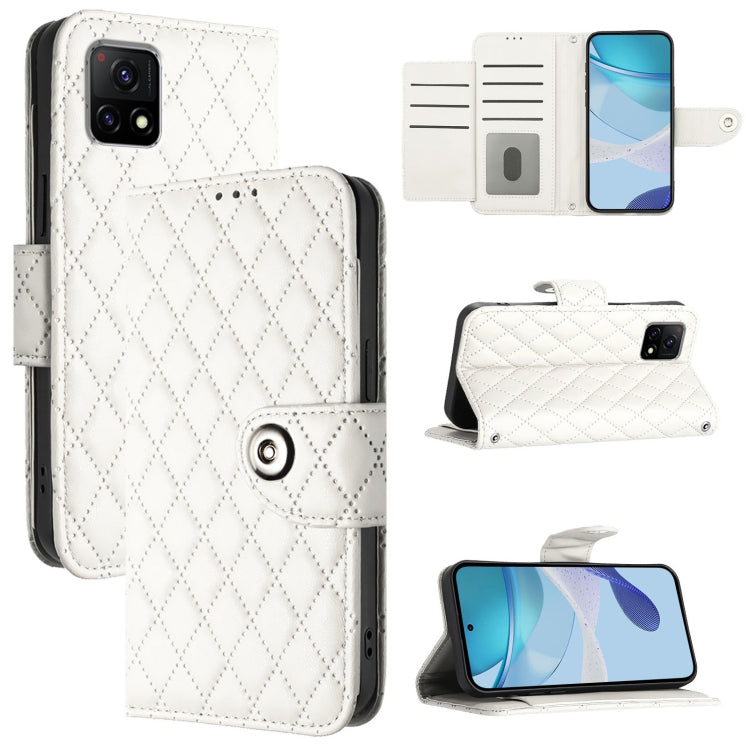 Rhombic Texture Flip Leather Phone Case with Lanyard, For vivo Y31s 5G / Y72 5G India, For vivo Y70s, For vivo Y30 4G Global, For vivo Y19 / U3 / Y5s / Z5i / U20