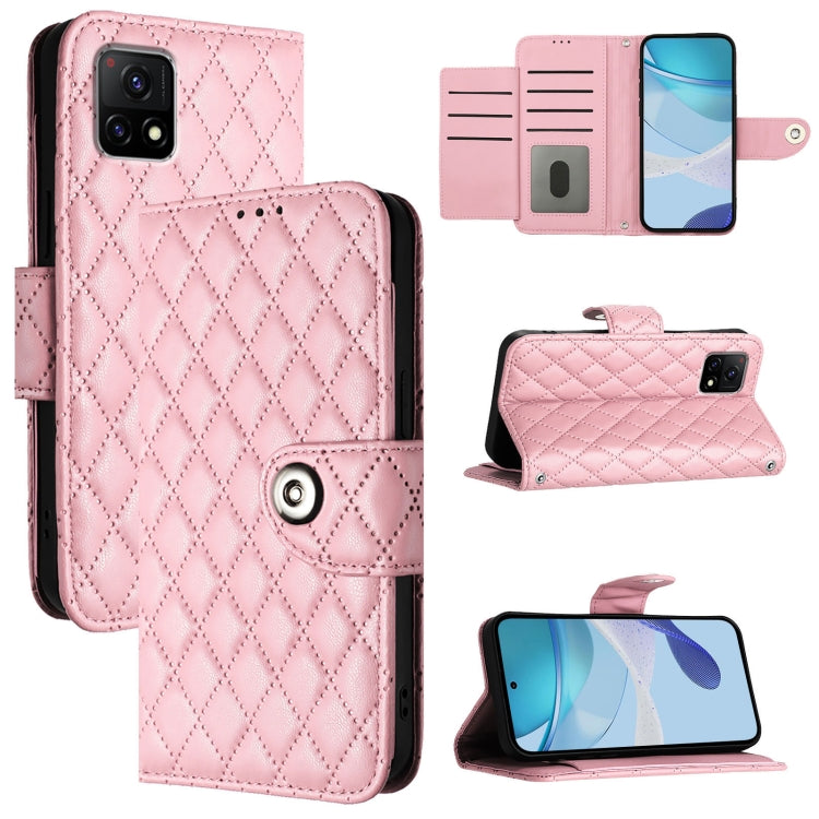 Rhombic Texture Flip Leather Phone Case with Lanyard, For vivo Y31s 5G / Y72 5G India, For vivo Y70s, For vivo Y30 4G Global, For vivo Y19 / U3 / Y5s / Z5i / U20