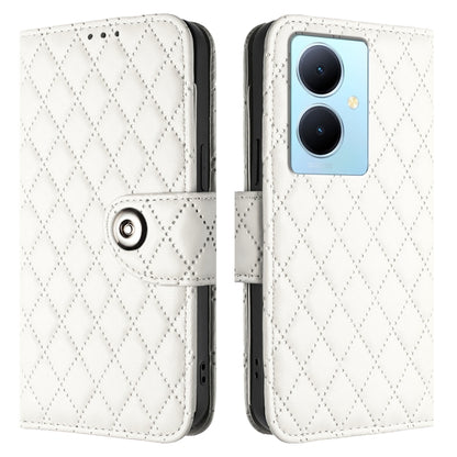 Rhombic Texture Flip Leather Phone Case with Lanyard, For vivo Y78+ / Y78 / V29 Lite, For vivo Y56 / Y16 / Y02s, For vivo Y100 5G Global, For vivo V27 / V27 Pro