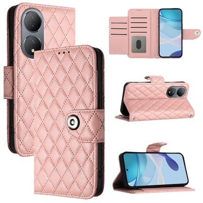 Rhombic Texture Flip Leather Phone Case with Lanyard, For vivo Y78+ / Y78 / V29 Lite, For vivo Y56 / Y16 / Y02s, For vivo Y100 5G Global, For vivo V27 / V27 Pro