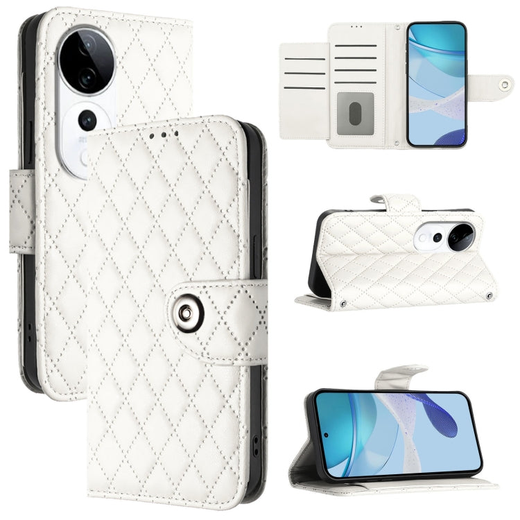 Rhombic Texture Flip Leather Phone Case with Lanyard, For vivo S20 Pro 5G, For vivo Y300 5G, For vivo S19 Pro, For vivo S19