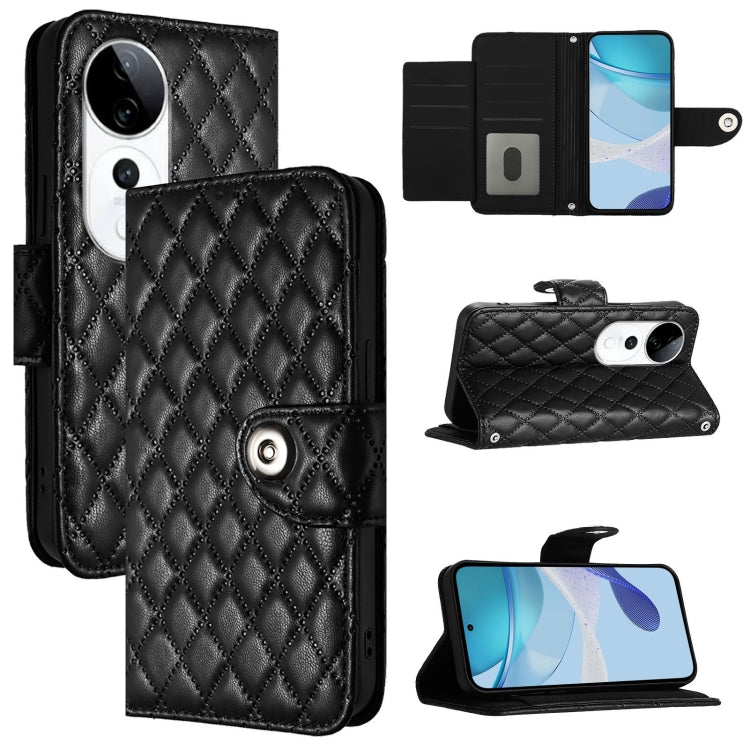 Rhombic Texture Flip Leather Phone Case with Lanyard, For vivo S20 Pro 5G, For vivo Y300 5G, For vivo S19 Pro, For vivo S19
