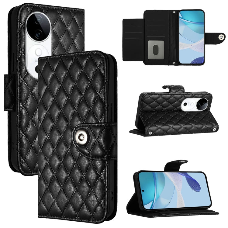 Rhombic Texture Flip Leather Phone Case with Lanyard, For vivo S20 Pro 5G, For vivo Y300 5G, For vivo S19 Pro, For vivo S19
