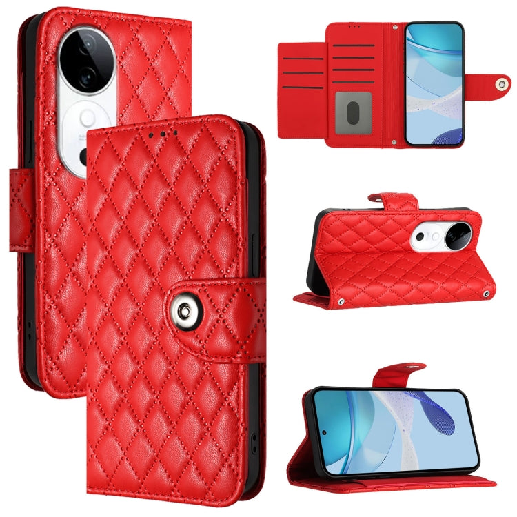 Rhombic Texture Flip Leather Phone Case with Lanyard, For vivo S20 Pro 5G, For vivo Y300 5G, For vivo S19 Pro, For vivo S19