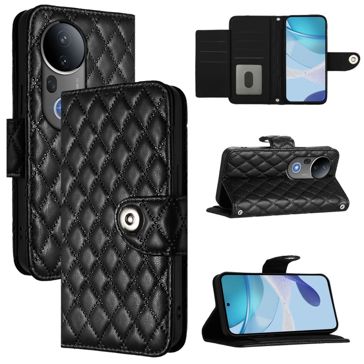 Rhombic Texture Flip Leather Phone Case with Lanyard, For vivo S20 Pro 5G, For vivo Y300 5G, For vivo S19 Pro, For vivo S19