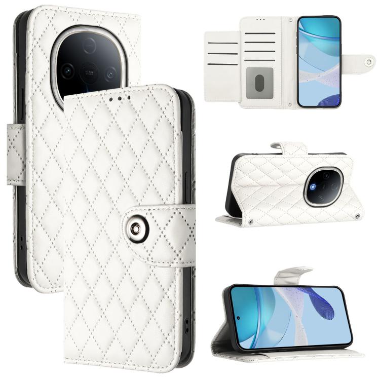 Rhombic Texture Flip Leather Phone Case with Lanyard, For vivo S20 Pro 5G, For vivo Y300 5G, For vivo S19 Pro, For vivo S19