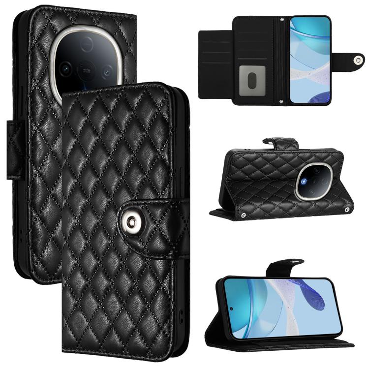 Rhombic Texture Flip Leather Phone Case with Lanyard, For vivo S20 Pro 5G, For vivo Y300 5G, For vivo S19 Pro, For vivo S19