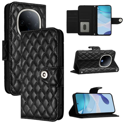 Rhombic Texture Flip Leather Phone Case with Lanyard, For vivo S20 Pro 5G, For vivo Y300 5G, For vivo S19 Pro, For vivo S19