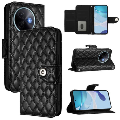 Rhombic Texture Flip Leather Phone Case with Lanyard, For vivo S30 Pro mini, For vivo S30, For vivo Y39 5G Global, For vivo V50 Lite 5G