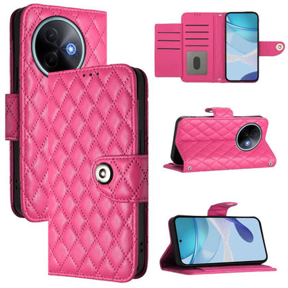 Rhombic Texture Flip Leather Phone Case with Lanyard, For vivo S30 Pro mini, For vivo S30, For vivo Y39 5G Global, For vivo V50 Lite 5G