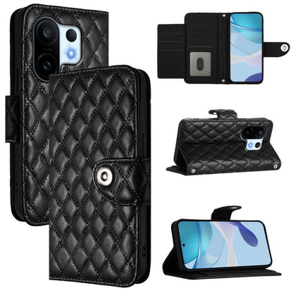 Rhombic Texture Flip Leather Phone Case with Lanyard, For vivo S30 Pro mini, For vivo S30, For vivo Y39 5G Global, For vivo V50 Lite 5G