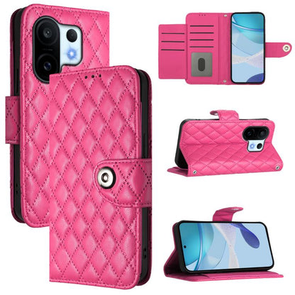 Rhombic Texture Flip Leather Phone Case with Lanyard, For vivo S30 Pro mini, For vivo S30, For vivo Y39 5G Global, For vivo V50 Lite 5G