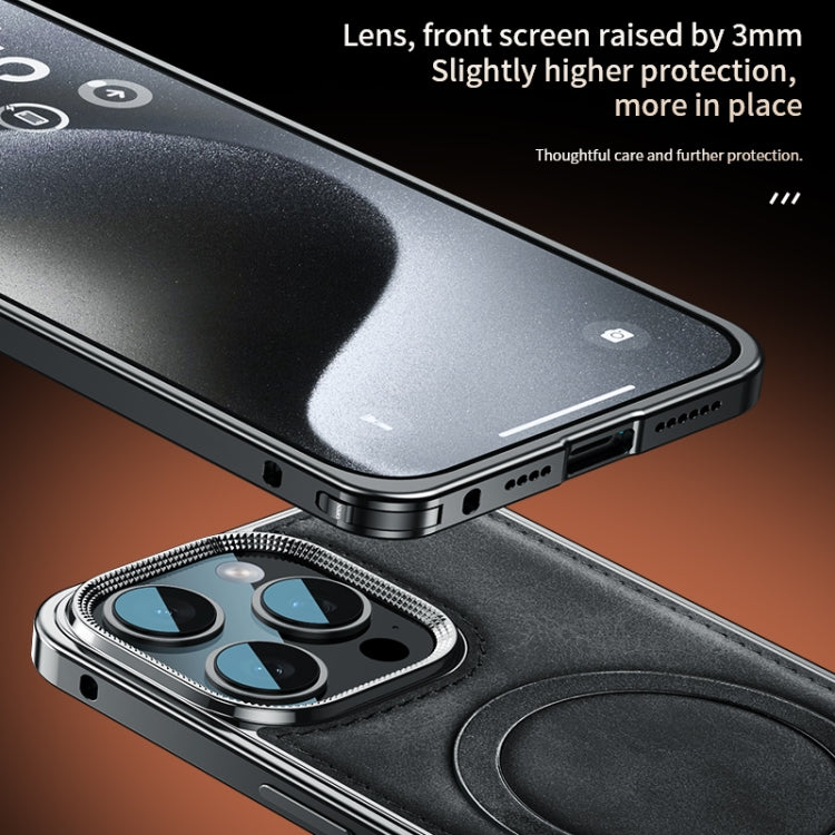 Metal Frame Oil Wax Leather MagSafe Phone Case with Spring Buckle Stand, For iPhone 15 Pro Max, For iPhone 15 Pro, For iPhone 15, For iPhone 14, For iPhone 14 Pro, For iPhone 14 Pro Max Apple Accessories engmet4654 iPhone 15 Pro Max - APEXEL INDIA - Mobile Lens - Mobile Camera Lens - Cellphone Accessories - Phone Lens - Smartphone Lens