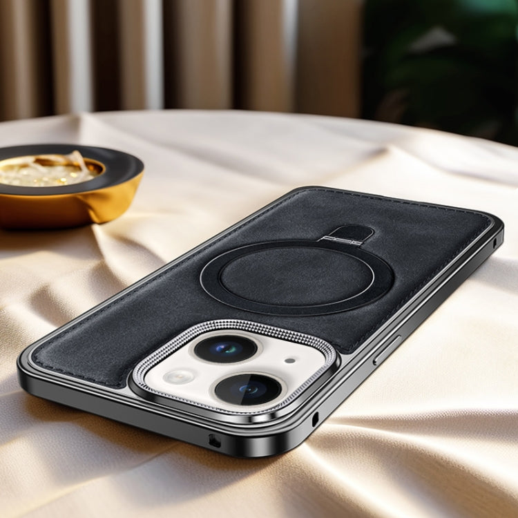 Metal Frame Oil Wax Leather MagSafe Phone Case with Spring Buckle Stand, For iPhone 15 Pro Max, For iPhone 15 Pro, For iPhone 15, For iPhone 14, For iPhone 14 Pro, For iPhone 14 Pro Max Apple Accessories engmet4654 iPhone 15 Pro Max - APEXEL INDIA - Mobile Lens - Mobile Camera Lens - Cellphone Accessories - Phone Lens - Smartphone Lens