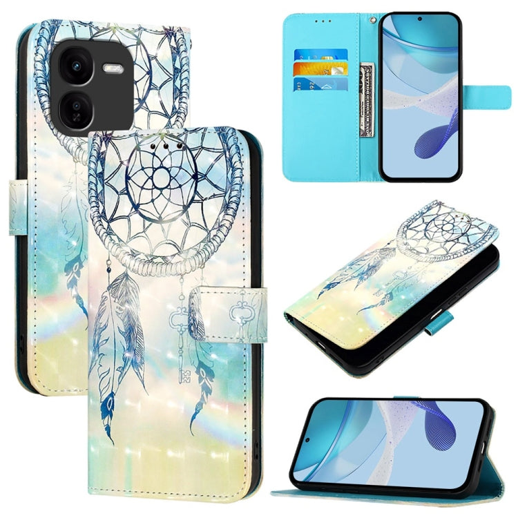 3D Painting Horizontal Flip Leather Phone Case, For vivo iQOO Z9x, For vivo iQOO Z9 / iQOO Z9 Turbo, For vivo Y03 Global