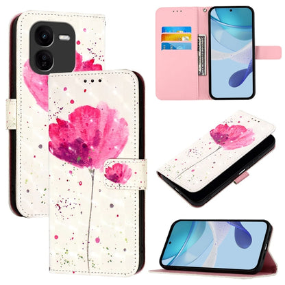 3D Painting Horizontal Flip Leather Phone Case, For vivo iQOO Z9x, For vivo iQOO Z9 / iQOO Z9 Turbo, For vivo Y03 Global