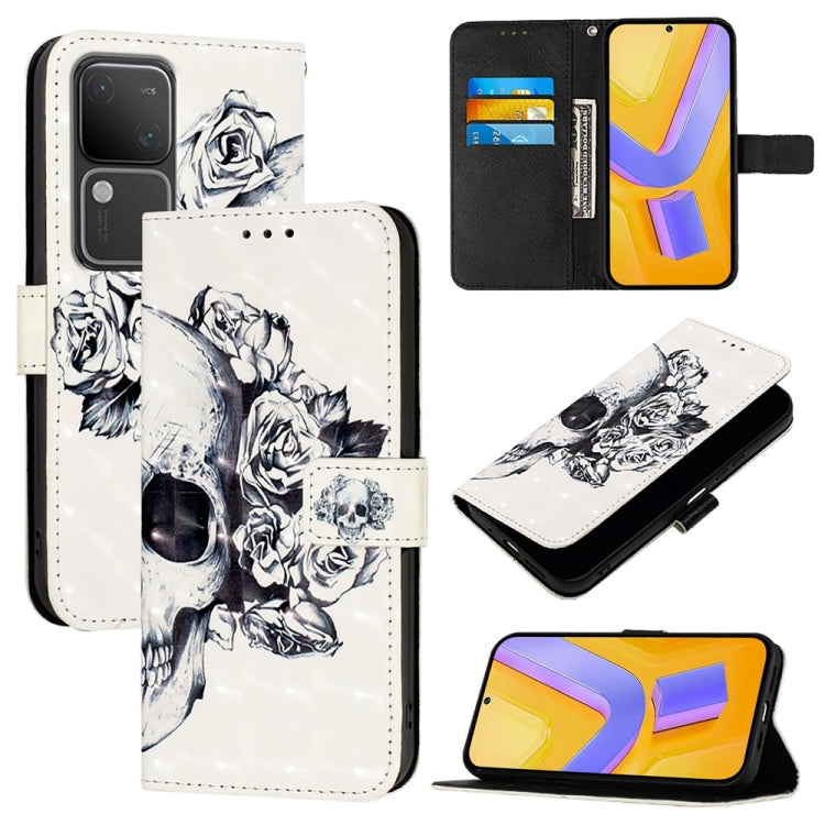 3D Painting Horizontal Flip Leather Phone Case, For vivo Y100 5G IDN / Y200e 5G Global, For vivo V30 5G Global / V30 Pro 5G Global, For vivo V29e / Y200 / V30 Lite 5G Global