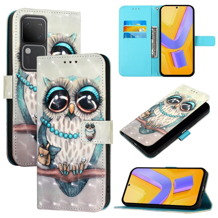 3D Painting Horizontal Flip Leather Phone Case, For vivo Y100 5G IDN / Y200e 5G Global, For vivo V30 5G Global / V30 Pro 5G Global, For vivo V29e / Y200 / V30 Lite 5G Global