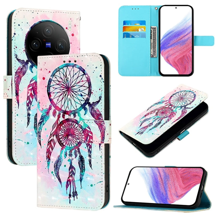 3D Painting Horizontal Flip Leather Phone Case, For vivo X100 Pro, For vivo X100, For vivo Y36 4G / 5G Global / Y36 4G India
