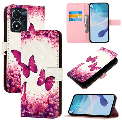 3D Painting Horizontal Flip Leather Phone Case, For vivo V27 Global / V27 Pro Global, For vivo V27e 4G Global / T2 4G Global, For vivo Y02s / Y16 / Y35 5G
