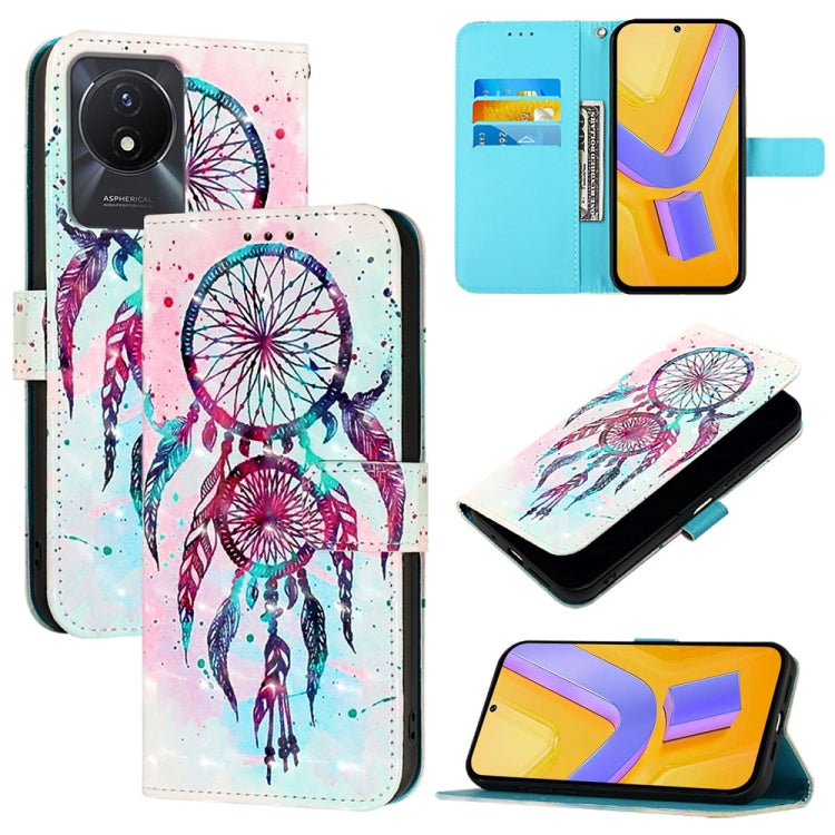 3D Painting Horizontal Flip Leather Phone Case, For vivo V29 5G Global / V29 Pro, For vivo Y17s 4G Global / 5G India, For vivo Y02 / Y02A / Y02t / Y11 2023