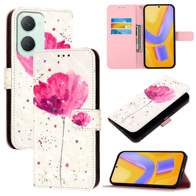 3D Painting Horizontal Flip Leather Phone Case, For vivo iQOO Z9x, For vivo iQOO Z9 / iQOO Z9 Turbo, For vivo Y03 Global