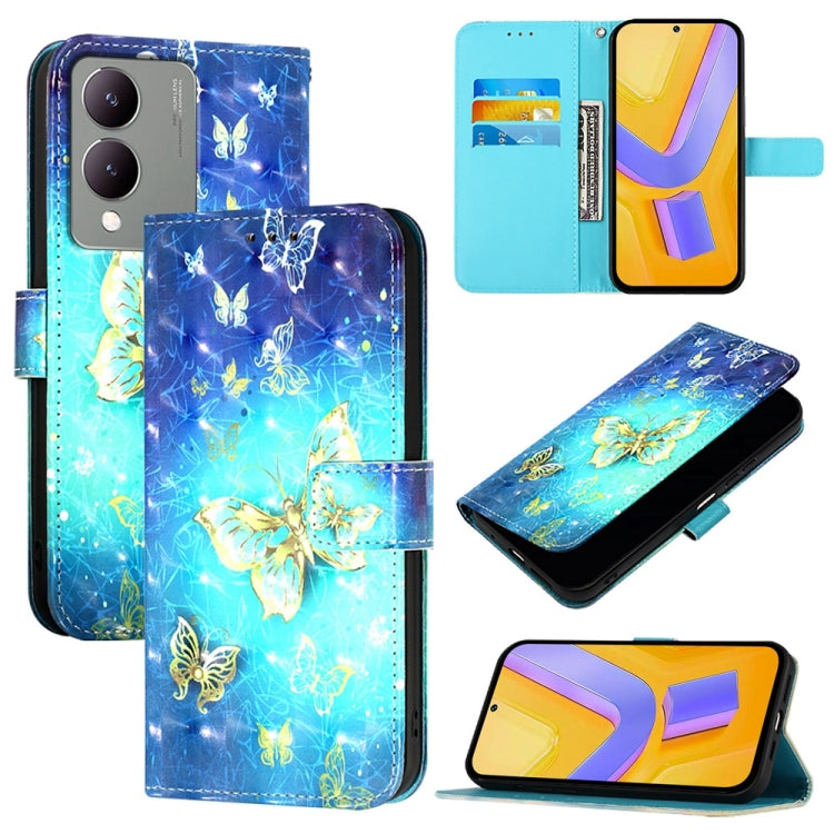 3D Painting Horizontal Flip Leather Phone Case, For vivo V29 5G Global / V29 Pro, For vivo Y17s 4G Global / 5G India, For vivo Y02 / Y02A / Y02t / Y11 2023