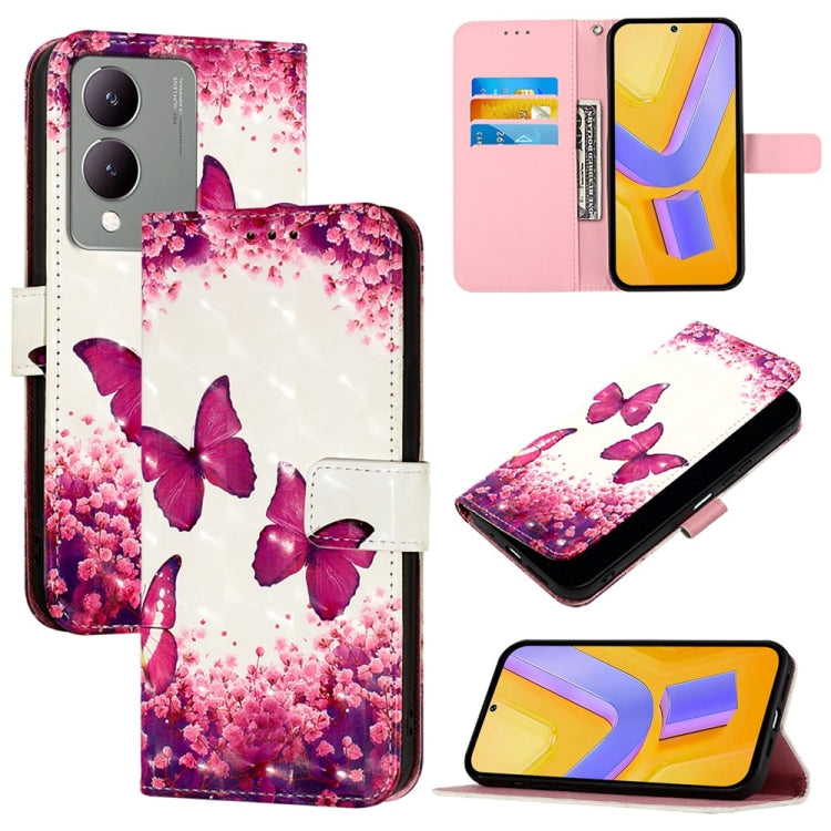 3D Painting Horizontal Flip Leather Phone Case, For vivo V29 5G Global / V29 Pro, For vivo Y17s 4G Global / 5G India, For vivo Y02 / Y02A / Y02t / Y11 2023