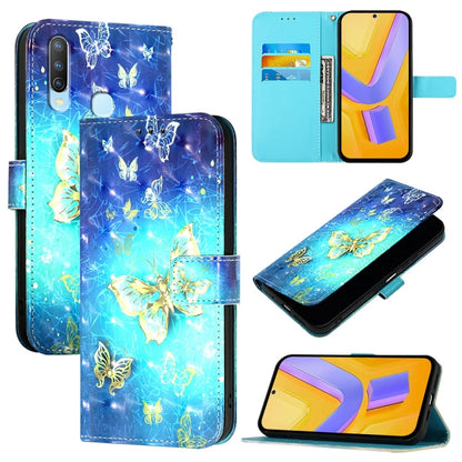 3D Painting Horizontal Flip Leather Phone Case, For vivo Y19 / U3 / Y5s / Z5i / U20, For vivo Y17 / Y15 / Y12 / Y11, For vivo Y27 4G Global
