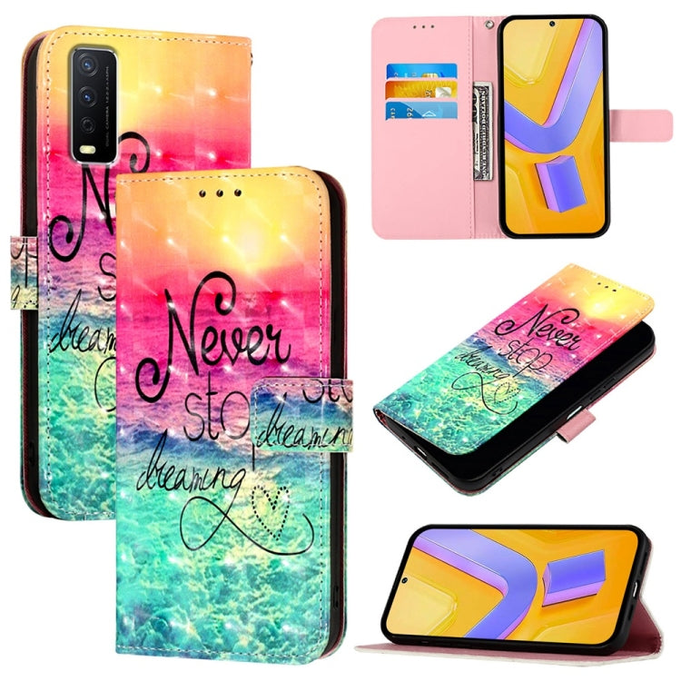 3D Painting Horizontal Flip Leather Phone Case, For vivo Y20 / Y20a / Y20g / Y20i / Y20s, For vivo Y70S, For vivo Y30 4G Global