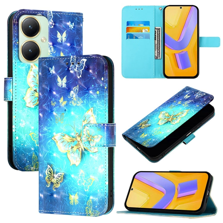 3D Painting Horizontal Flip Leather Phone Case, For vivo Y19 / U3 / Y5s / Z5i / U20, For vivo Y17 / Y15 / Y12 / Y11, For vivo Y27 4G Global