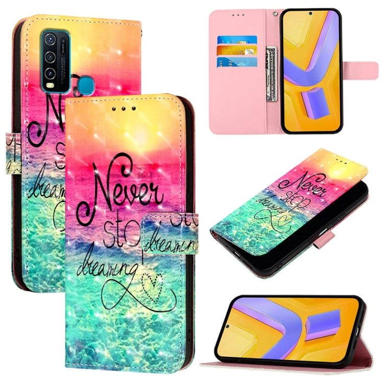 3D Painting Horizontal Flip Leather Phone Case, For vivo Y20 / Y20a / Y20g / Y20i / Y20s, For vivo Y70S, For vivo Y30 4G Global