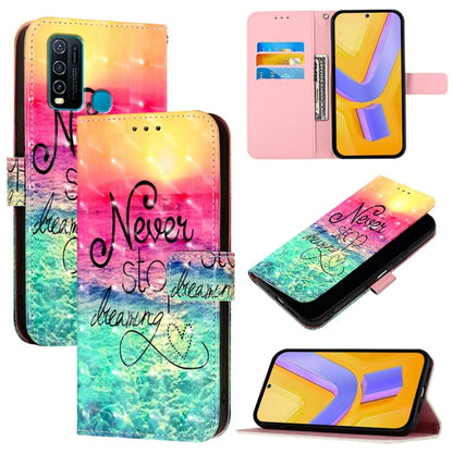 3D Painting Horizontal Flip Leather Phone Case, For vivo Y20 / Y20a / Y20g / Y20i / Y20s, For vivo Y70S, For vivo Y30 4G Global