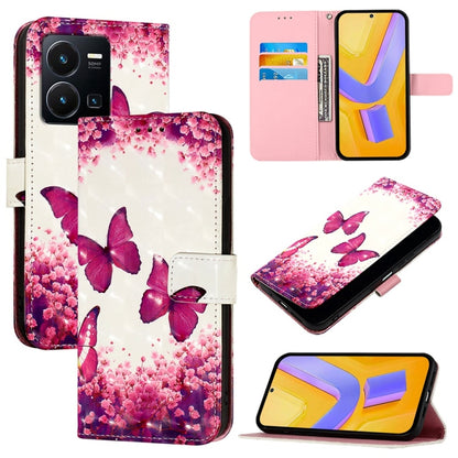 3D Painting Horizontal Flip Leather Phone Case, For vivo Y72 5G / iQOO Z3 5G / Y52 5G, For vivo Y35 4G / Y22 / Y22s / Y77 Global, For vivo Y55 5G Global / Y55s 5G 2023