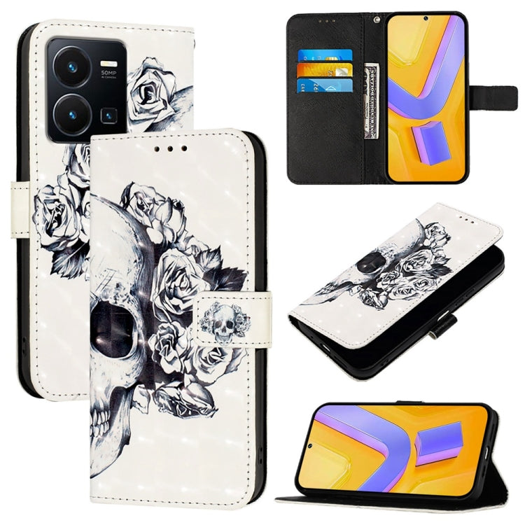 3D Painting Horizontal Flip Leather Phone Case, For vivo Y72 5G / iQOO Z3 5G / Y52 5G, For vivo Y35 4G / Y22 / Y22s / Y77 Global, For vivo Y55 5G Global / Y55s 5G 2023