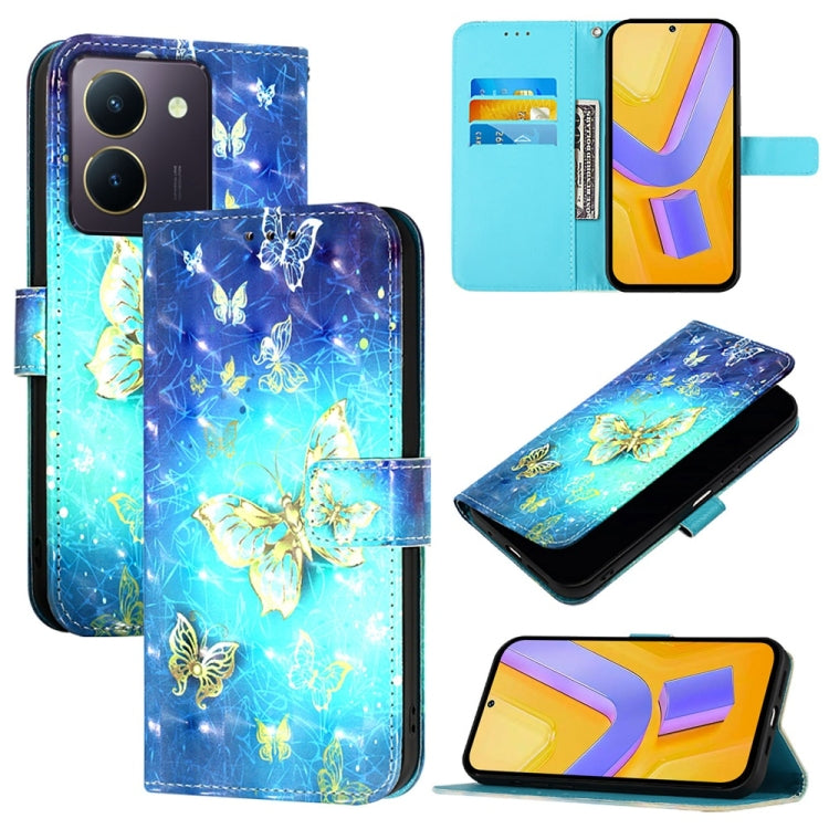 3D Painting Horizontal Flip Leather Phone Case, For vivo X100 Pro, For vivo X100, For vivo Y36 4G / 5G Global / Y36 4G India