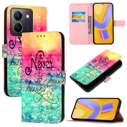3D Painting Horizontal Flip Leather Phone Case, For vivo X100 Pro, For vivo X100, For vivo Y36 4G / 5G Global / Y36 4G India