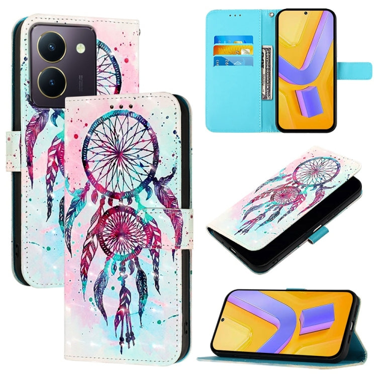 3D Painting Horizontal Flip Leather Phone Case, For vivo X100 Pro, For vivo X100, For vivo Y36 4G / 5G Global / Y36 4G India