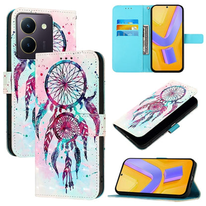 3D Painting Horizontal Flip Leather Phone Case, For vivo X100 Pro, For vivo X100, For vivo Y36 4G / 5G Global / Y36 4G India