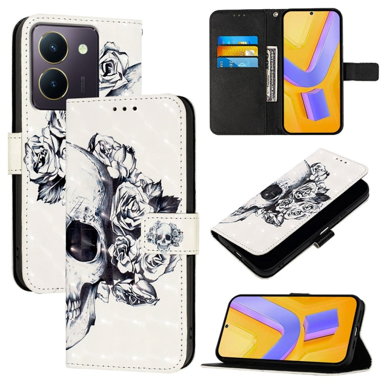 3D Painting Horizontal Flip Leather Phone Case, For vivo X100 Pro, For vivo X100, For vivo Y36 4G / 5G Global / Y36 4G India