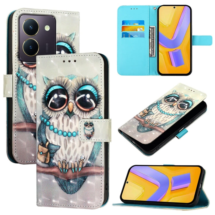 3D Painting Horizontal Flip Leather Phone Case, For vivo X100 Pro, For vivo X100, For vivo Y36 4G / 5G Global / Y36 4G India