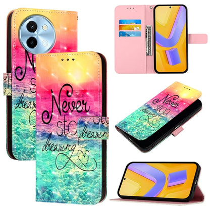 3D Painting Horizontal Flip Leather Phone Case, For vivo X100s, For vivo Y38, For vivo V30e Global