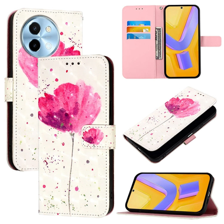 3D Painting Horizontal Flip Leather Phone Case, For vivo X100s, For vivo Y38, For vivo V30e Global