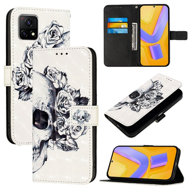 3D Painting Horizontal Flip Leather Phone Case, For vivo Y76 5G, For vivo Y51 2020 India / Y51a 2021 / Y53s 4G, For vivo Y52s / iQOO U3 / Y31s 5G