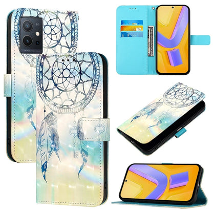 3D Painting Horizontal Flip Leather Phone Case, For vivo Y72 5G / iQOO Z3 5G / Y52 5G, For vivo Y35 4G / Y22 / Y22s / Y77 Global, For vivo Y55 5G Global / Y55s 5G 2023
