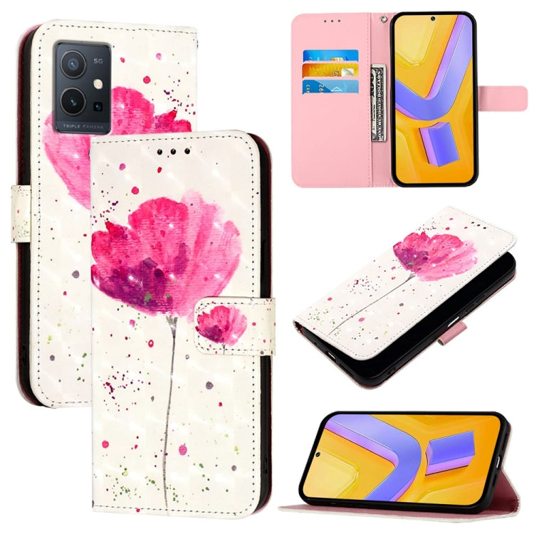 3D Painting Horizontal Flip Leather Phone Case, For vivo Y72 5G / iQOO Z3 5G / Y52 5G, For vivo Y35 4G / Y22 / Y22s / Y77 Global, For vivo Y55 5G Global / Y55s 5G 2023